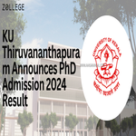 KU Thiruvananthapuram Announces PhD Admission 2024 Result